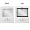 Amanti Art Mirror Makeover Bathroom Mirror Frame Border Kit - Fully Assembled Peel and Stick Frame - Mirror NOT Included - Shipwreck Narrow Trim